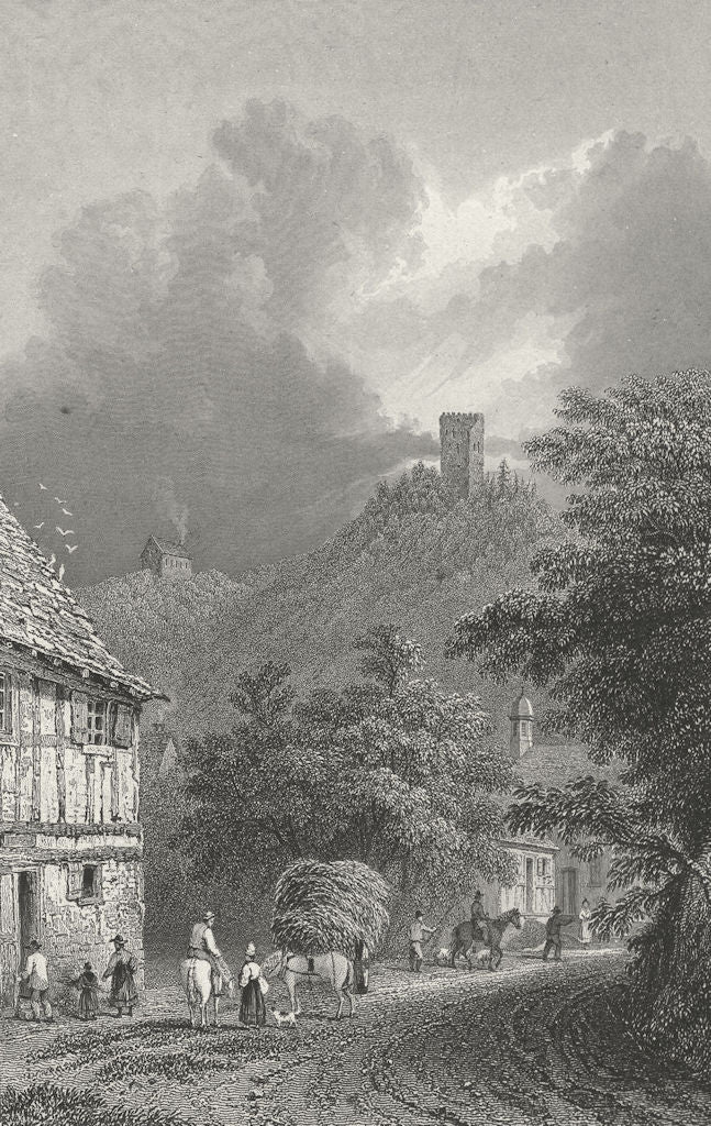 BODMIN. Ruins, Frauenburg. Germany. Tombleson 1830 old antique print picture